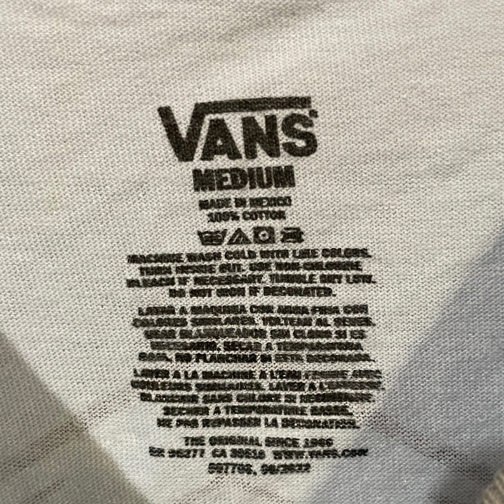 Vans off the wall Sky Blue Short Sleeve Men's Tee - Picture 2 of 3